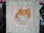 Sleeping Teddies Mini Wall Quilt