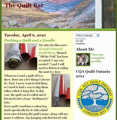 Shout Out Thursday:  The Quilt Rat