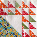 My First Two Aurifil Designer of the Month Blocks